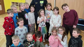 Zajęcia o bezpieczeństwie w czasie zimy -Straż Miejska.