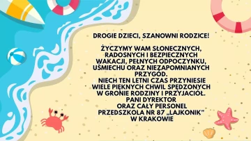 Życzenia wakacyjne!