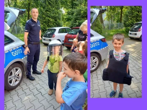 Bezpieczny przedszkolak-spotkanie z policjantami w Lajkoniku!