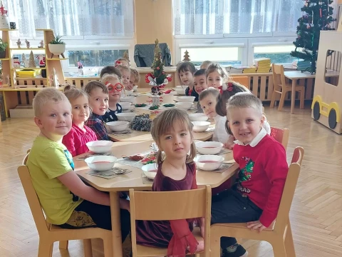 Życzenia Świąteczne oraz Wigilia w Przedszkolu Lajkonik.